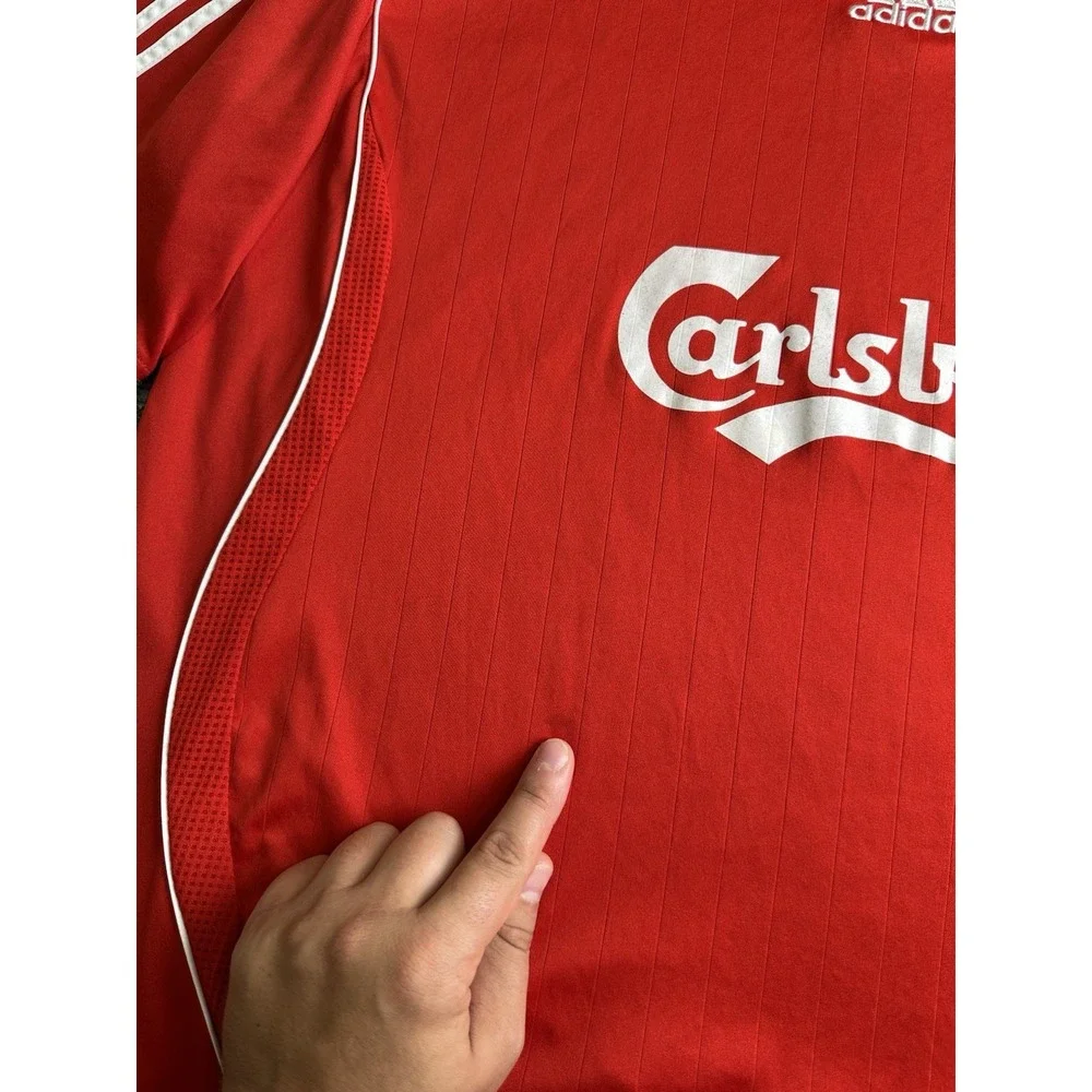 Mens 2006-08 Adidas Liverpool FC Carlsberg Home Soccer Jersey, Size 2XL